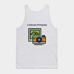 A colorful graphic of landscape photography Tank Top